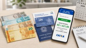 Abono salarial PIS 2026: como consultar pelo CPF e ver depósito de até R$ 1.621