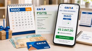 Saque-aniversário FGTS é liberado para nascidos em maio pela Caixa