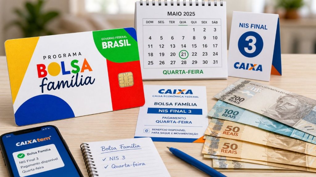 Bolsa Família NIS 3 recebe pagamento nesta quarta-feira