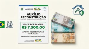 Auxilio Reconstrucao: R$ 7,3 mil por família liberados