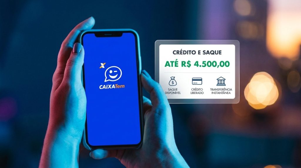 Saque Caixa Tem: crédito e saque de até R$ 4,5 mil no app
