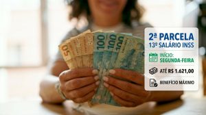 13o salario INSS: segunda parcela começa na segunda para quem recebe até R$ 1.621