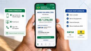 Abono salarial 2026: consulta mostra valor e banco de pagamento