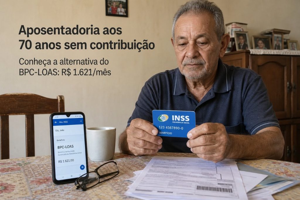 Aposentadoria aos 70 sem contribuição: regras e alternativas