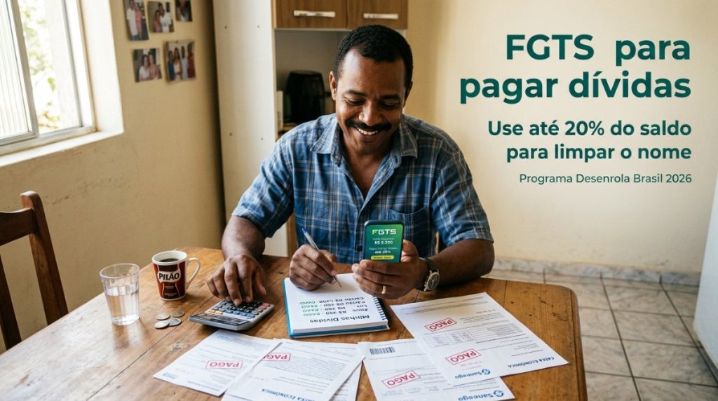 FGTS pagar dívidas: use até 20% para limpar o nome