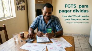 FGTS pagar dívidas: use até 20% para limpar o nome