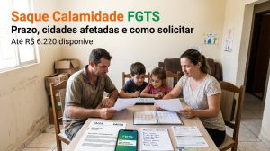 Saque calamidade FGTS: prazo, cidades e como solicitar