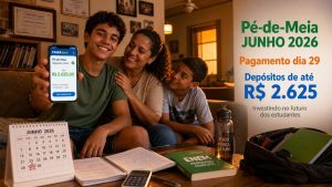 Pé-de-Meia de junho: pagamentos começam no dia 29 com depósitos de até R$ 2.625