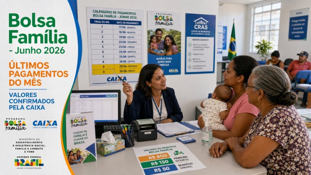 Bolsa Família junho: últimos pagamentos e valores confirmados pela CAIXA