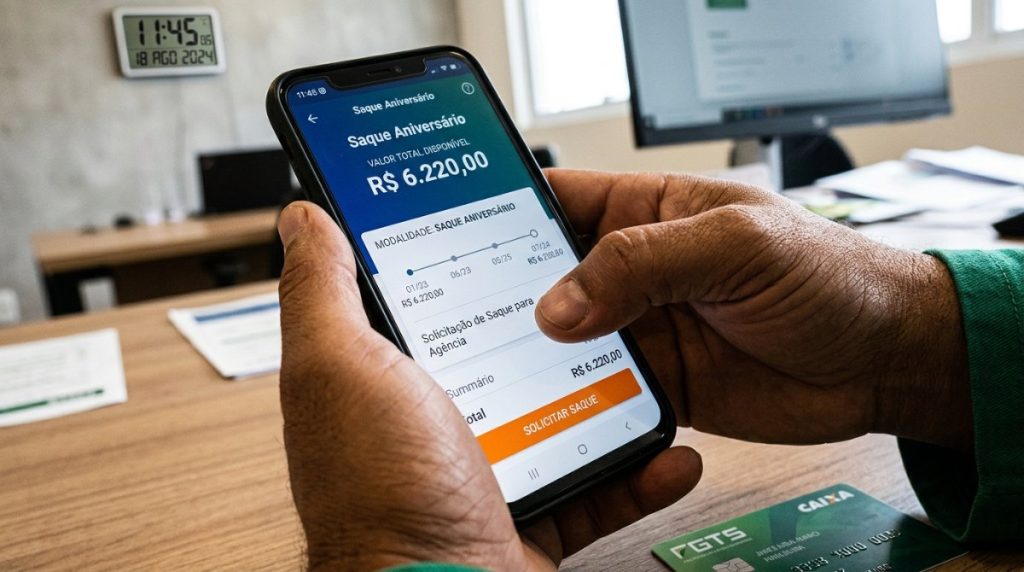 Saque de R$ 6.220: prazos e como pedir no app FGTS