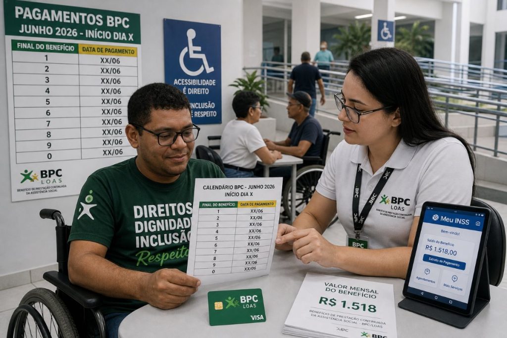 Pagamentos do BPC em junho: veja quando começam os depósitos
