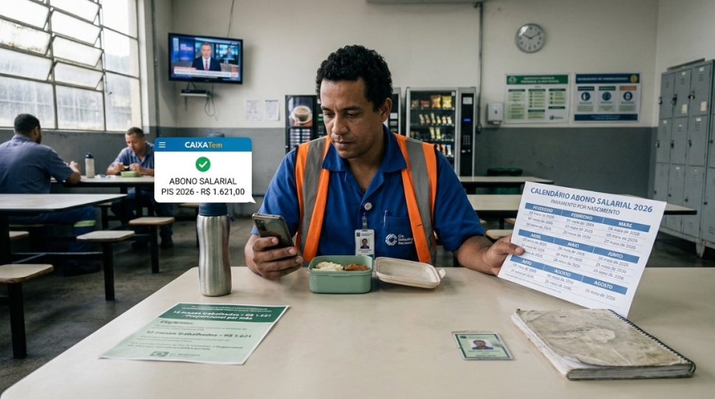 Abono salarial 2026: pagamentos de até R$ 1.621 em sete meses